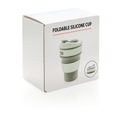 Taza promocional plegable de silicona